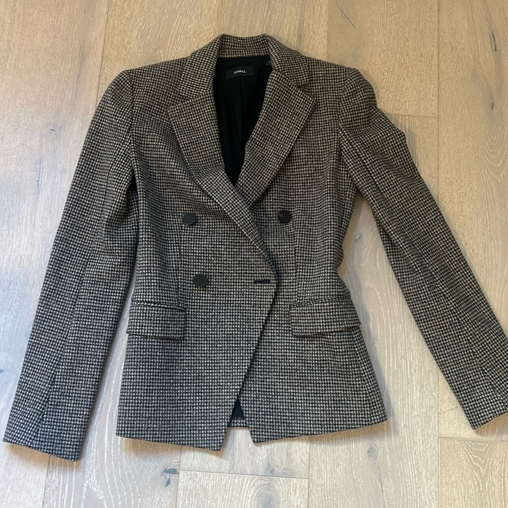 Theory wool houndstooth blazer 00